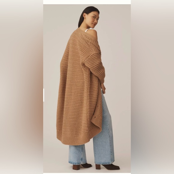 MAEVE RELAXED LONG CARDIGAN SWEATER FROM ANTHROPOLOGIE - Picture 3 of 3